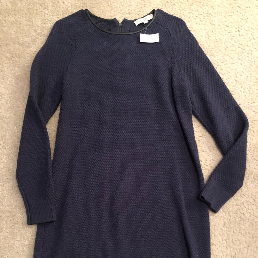 LOFT navy sweater dress